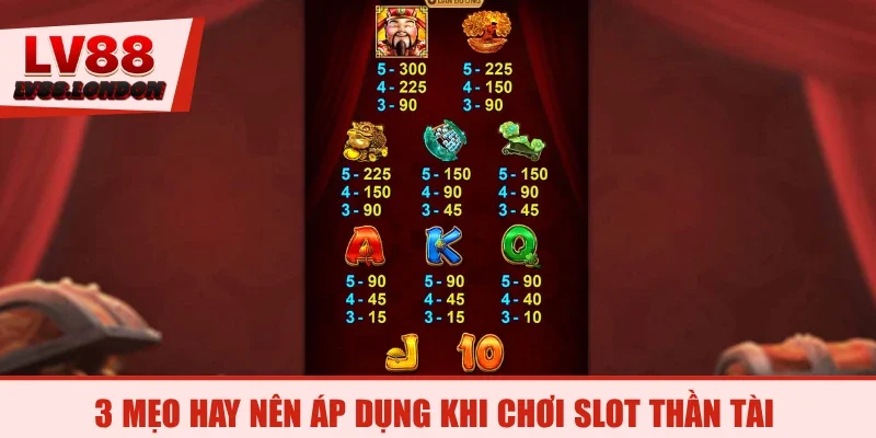 3 mẹo hay nên áp dụng khi chơi Slot Thần Tài